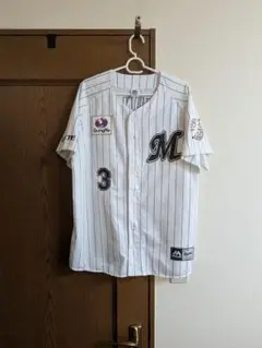 #3 千葉ロッテマリーンズ 角中選手 ホームユニフォーム サイズL