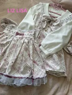 LIZLISA Sewing Bear柄セットアップ　101 ホワイト