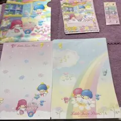 キキララ　レターセットファイルつき リトルツインスターズ