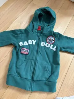 BABY DOLL フード付きパーカー グリーン
