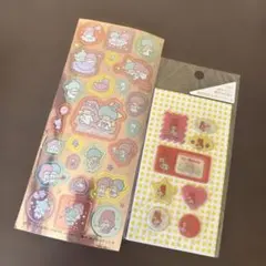 レア、レトロ‼︎ マイメロディ 絵がわりスポンジシール　キキララ　2枚セット