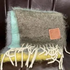 ロエベ　マフラー　モヘア　アナグラム　ストライプ　ユニセックス　人気