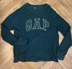 レア　GAP ワッフル サーマル ロンＴ 緑 y2k