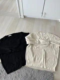 アイボリー ニット