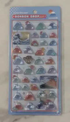 【正規品】 ボンボンドロップシール 和柄 富士山