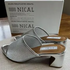NICAL ポインテッドツゥ　LLサイズ　 ミュール シルバー　ニカルのサムネイル