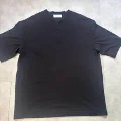 ADAM ET ROPE ヘンリーネックTシャツ ブラックのサムネイル