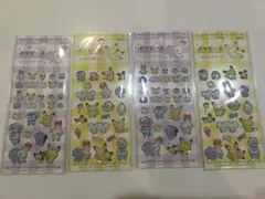 ４シート　ポケモン　シール　ポケピース　ステッカー　キラキラ