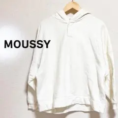 MOUSSY マウジー　パーカー　白 ホワイト　無地 長袖　体型隠し　大きめのサムネイル