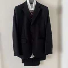 ￼卒業式 子供用 スーツ シャツ ネクタイ ブレザー 黒 セット
