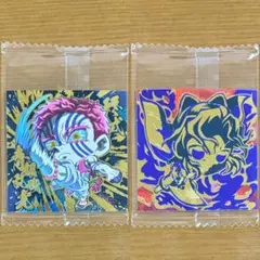 鬼滅の刃シールウエハース14 極レア猗窩座 無限レア胡蝶しのぶ 2枚セット