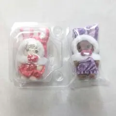 【新品】２体 赤ちゃんカラフルウサギコスチューム　シルバニアファミリー