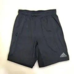 『adidas』アディダス、サッカーフットサルショートパンツ、ブラック、L