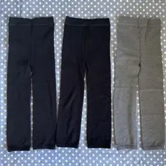 120cm ユニクロキッズ　ヒートテックスパッツ　レギンス　３枚セット