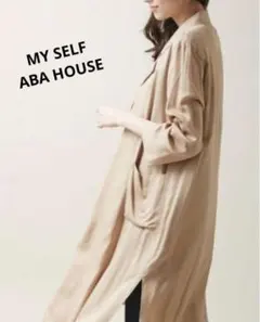 MYSELF ABAHOUSE レーヨン　ロングカーディガン