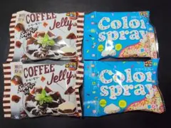 ​【計4袋】チロルチョコ コーヒーゼリー2袋 & カラースプレー2袋 食べ比べのサムネイル