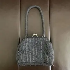 ヴィンテージ ビーズ パーティーバッグ ハンドバッグ ビンテージ ブラック