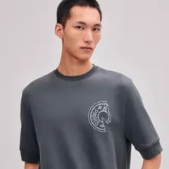 《美品》エルメス　ラウンドネックTシャツ 《クルー・ド・セル》のサムネイル