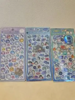 うみのなかまたち　ボンボンドロップシール　プチドロップステッカー　3セット