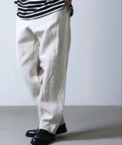 COMOLIヘンプダック バックストラップパンツ サイズ1