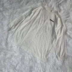 WEGO ウィゴー ロンT ホワイト ロゴ バックプリント F 長袖 白