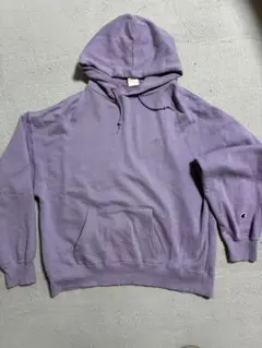 Champion パープル フード付きパーカー