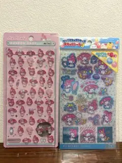 国内正規品 ボンボンドロップシール ミニ マイメロディ キラッとシール3
