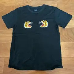新品THE FLAT HEAD フラットヘッドスカジャン虎デザインTシャツ黒M 