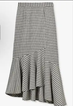 snidel Sustainableアシメマーメイドスカート チェック