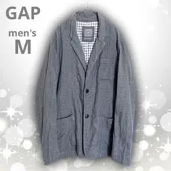 GAP　ギャップ　コットン１００%　テーラード　ソフト ジャケット　グレー　Ｍのサムネイル