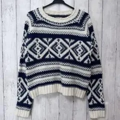 長袖セーター ニット レディース 柄