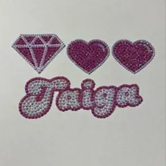SixTONES 京本大我　ダイヤ　ハート　ピンク　デコうちわ　パーツ