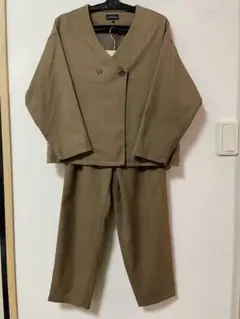 【green label relaxing】子供用セットアップ 茶 120cm