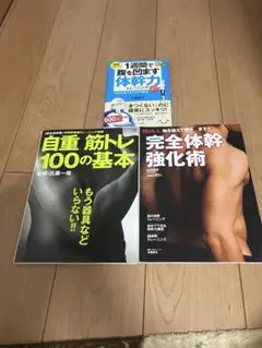 筋トレ本3冊セット　自重筋トレ100の基本　完全体幹強化術　体幹力