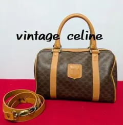 美品 極希少！Celine セリーヌ マカダム柄ミニボストンバッグ 2way廃盤のサムネイル