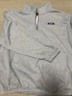 SHEIN ハーフジップ トレーナー XXXL グレー