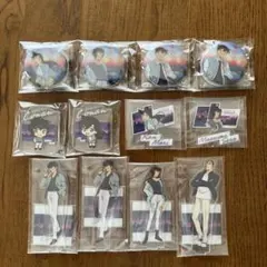 名探偵コナン 缶バッジ、アクリルスタンド、キーホルダーセット