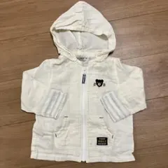 DOUBLE.B フード付き パーカー 90cm アイボリー