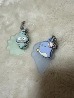 サンリオ　目印チャーム　ハンギョドン、タキシードサム