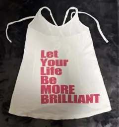 ★【FEELCYCLE】キャミソール　ホワイトベロア　feelcycle