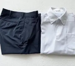 美品　夏用　メンズ　ビジネスセット　シャツ　スラックス　2点セットのサムネイル