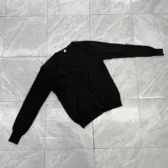 UNIQLO ユニクロ カーディガン Vネック 長袖 ブラック 無地 Mサイズ