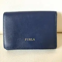 FURLA 三つ折り財布 ネイビー