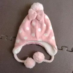 クーラクール ボンボンニット帽子(50〜52cm)