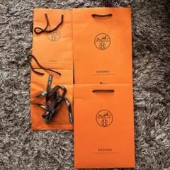HERMES 헤르메스 쇼퍼 상점 가방 종이 가방 리본 묶음 판매