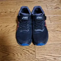 asics レーザービームスニーカー 24.5cm 黒/オレンジ　現行品