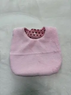 ハンドメイド　防水スタイ　ピンク