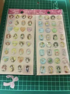 Disney プリンセス 立体シール 2シートセット