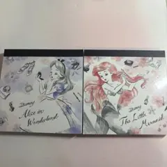 Disney メモ用紙セット アリス リトル・マーメイド