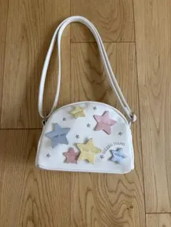 mezzo piano 星モチーフ ショルダーバッグ ホワイトのサムネイル
